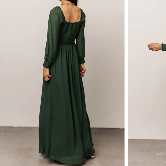 Forest green maxi dress - Picture 2 of 3